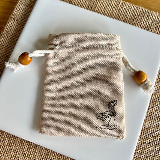 Zen Style Burlap Cotton Gift Bag