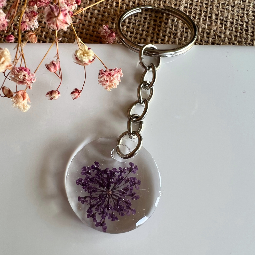 Queen Anne’s Lace Keyrings