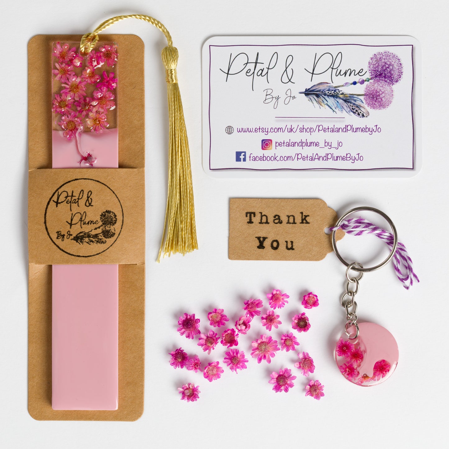 Pink Flower Gift Set