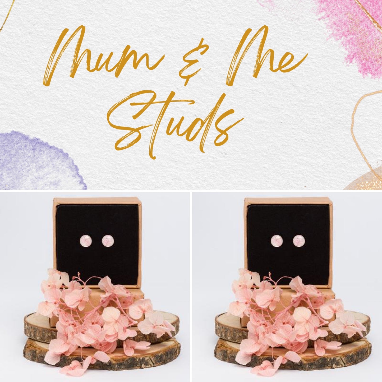 Mum & Me Queen Anne's Lace Studs