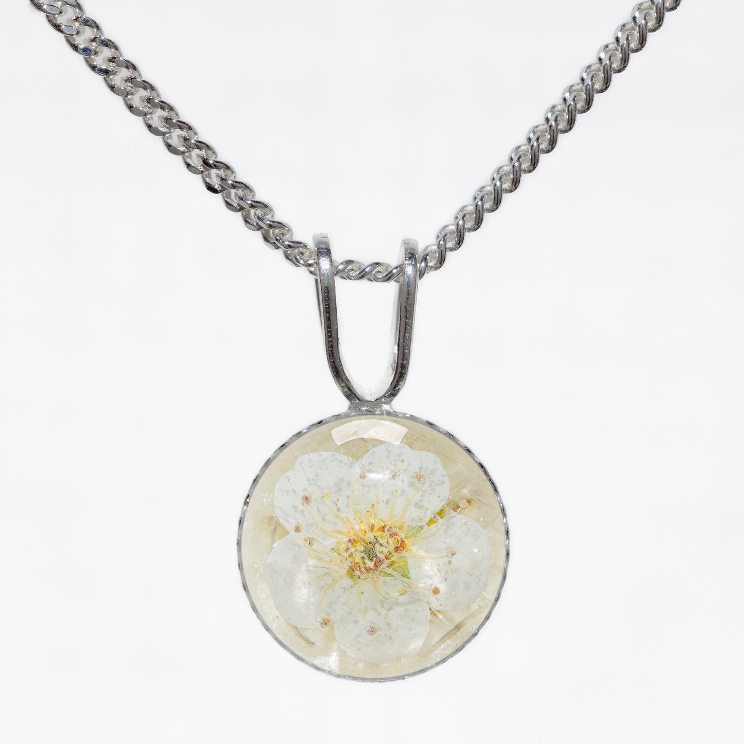 White Cherry Blossom Necklace