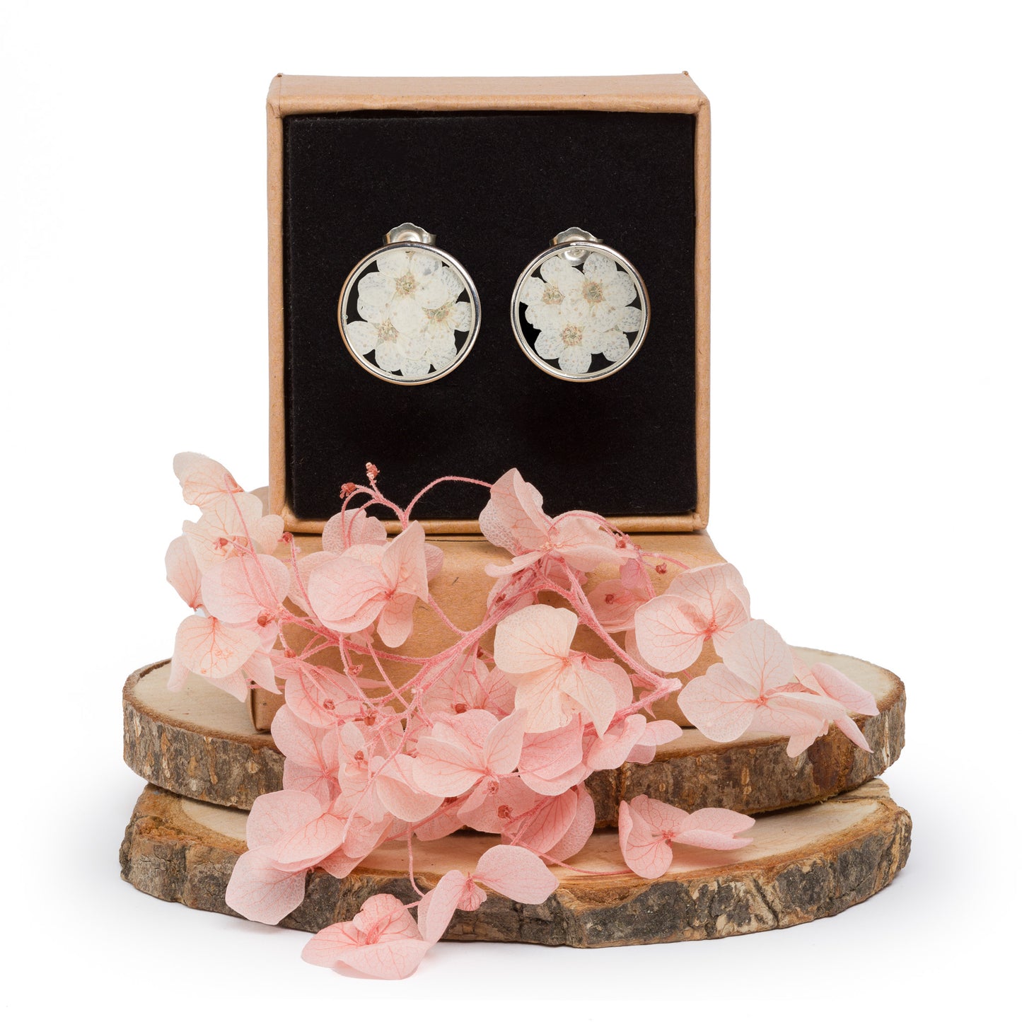 White Cherry Blossom Studs