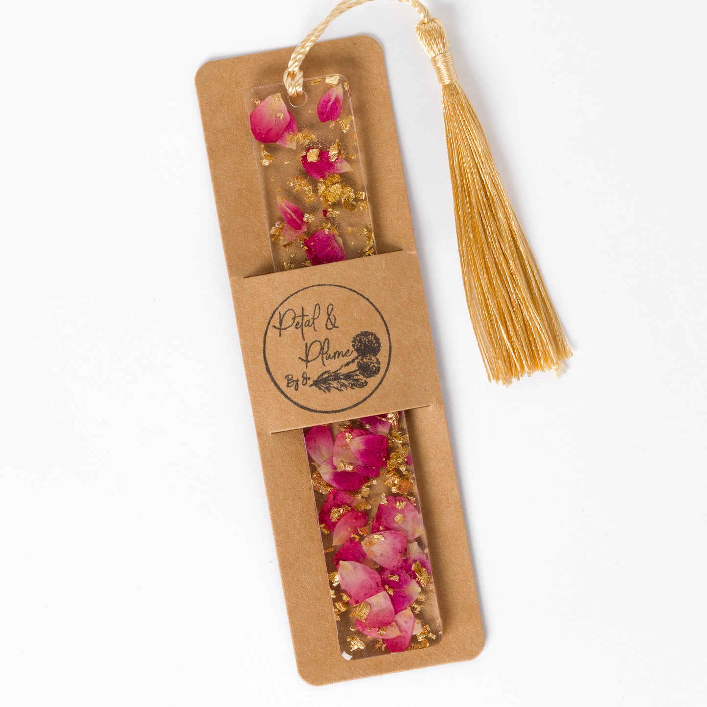 Petals & Gold Leaf Bookmark