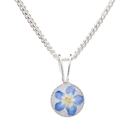 Dainty Forget Me Not Necklace